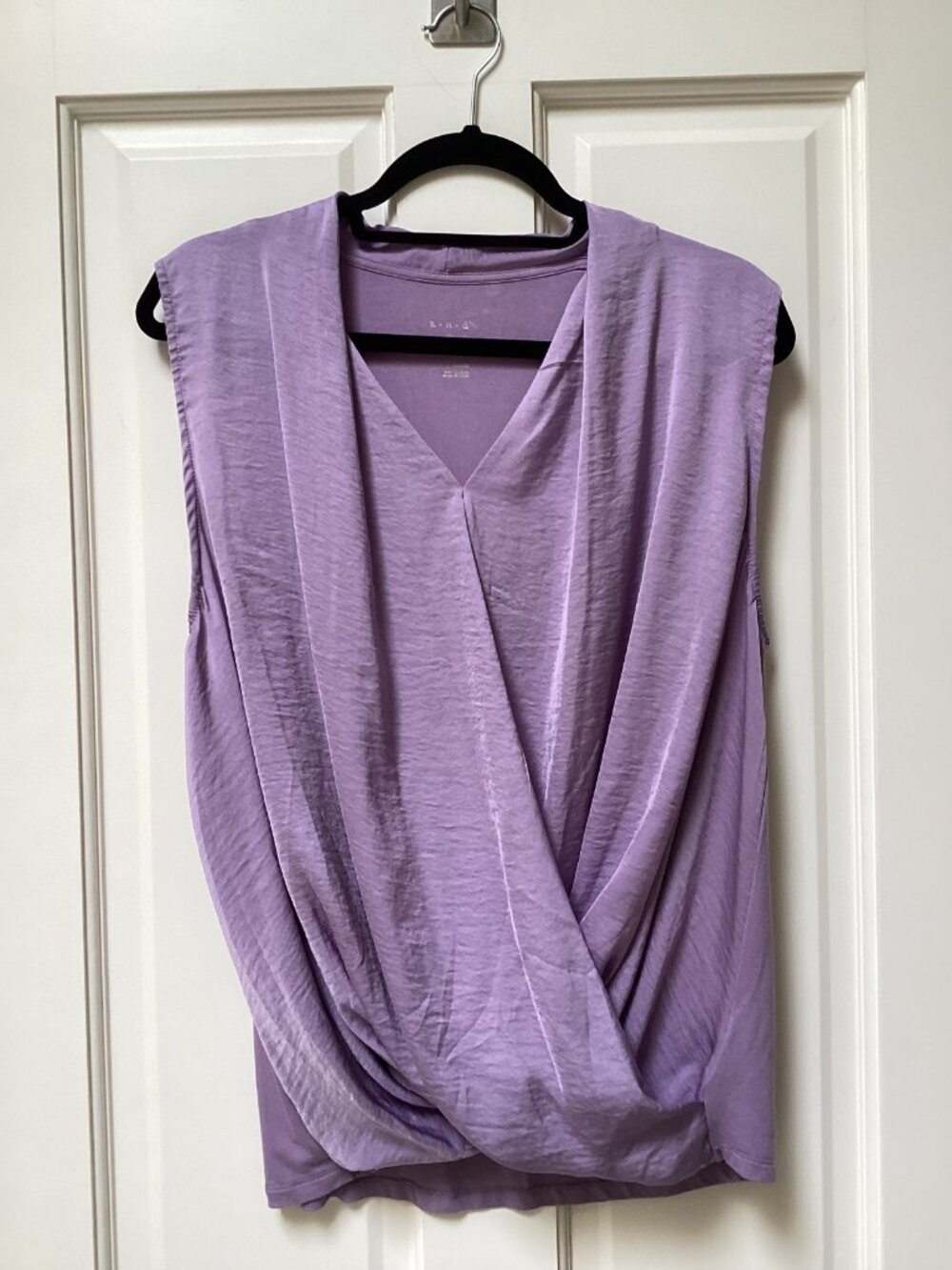A New Day purple lavender top, blouse, size large